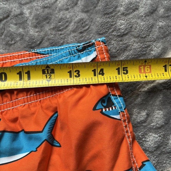 Children's Place Boys Shark Swim Trunks With Lining XL 14 - Picture 8 of 8